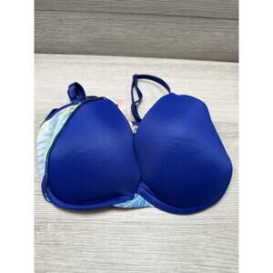 Royal Blue Bra Pink Brand 32D